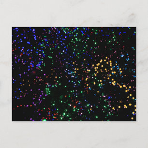 Carte Postale Lumières de Noël de Bokeh