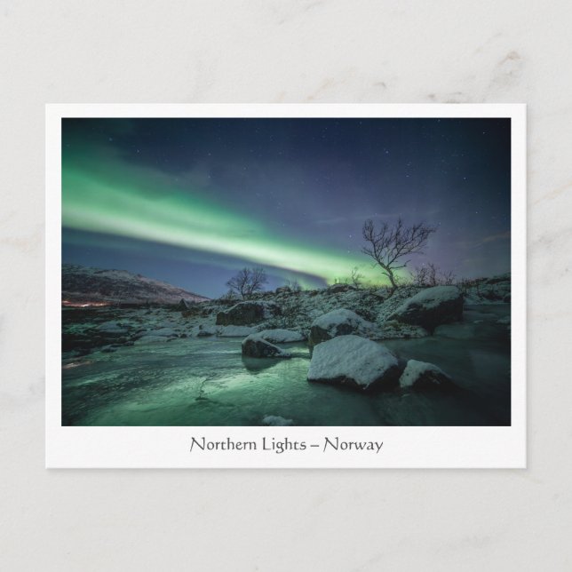 Carte Postale Lumières du Nord (Devant)