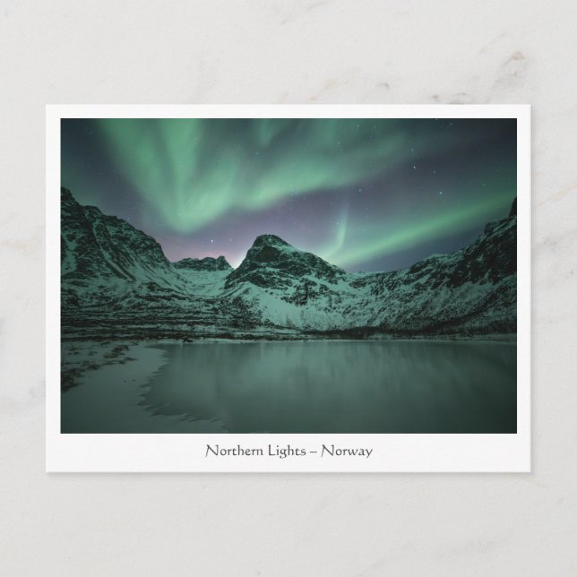 Carte Postale Lumières du Nord (Devant)