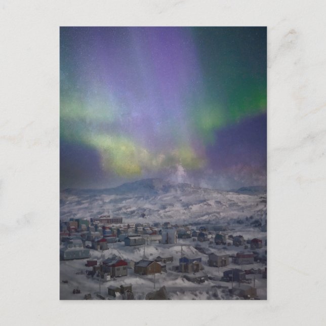 Carte Postale Lumières du Nord canadien (Devant)