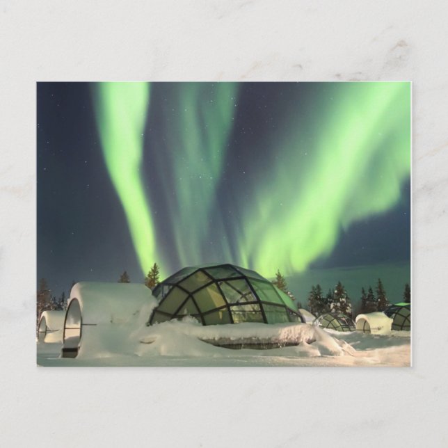 Carte Postale Lumières du Nord sur la Finlande (Devant)