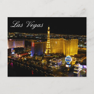 Carte Postale Lumières nocturnes Las Vegas Strip