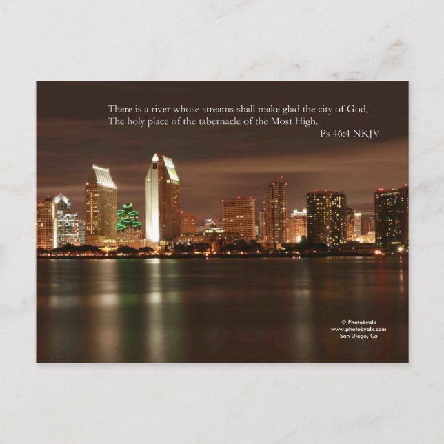 Carte Postale Lumières San Diego (Devant)