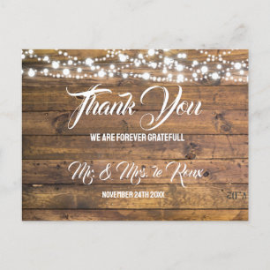 Carte Postale Luminaires à crémaillère rustique en bois