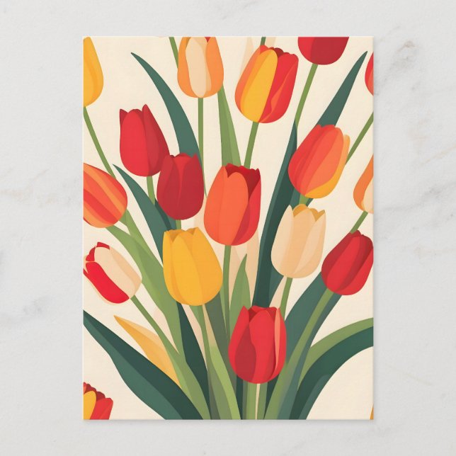 Carte Postale Luminosité de la tulipe (Devant)