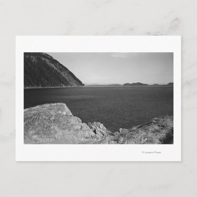 Carte Postale Lummi Island, WA - Vue depuis Lummi Rocks (Devant)