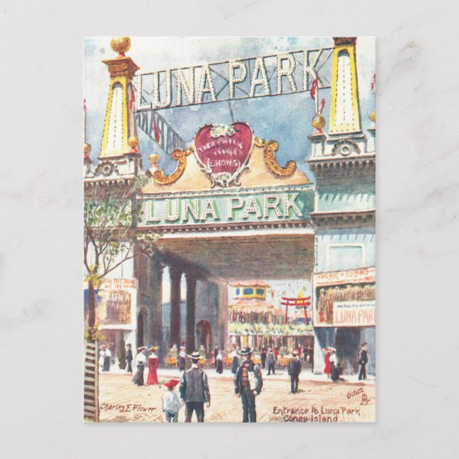 Carte Postale Luna Park New York (Devant)