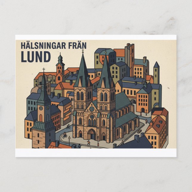 Carte postale Lund Suède  (Devant)