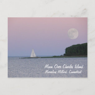 Carte Postale Lune au-dessus de l'île Charles