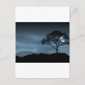 CARTE POSTALE LUNE BLEUE