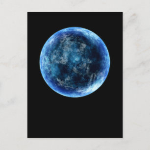 Carte Postale lune bleue