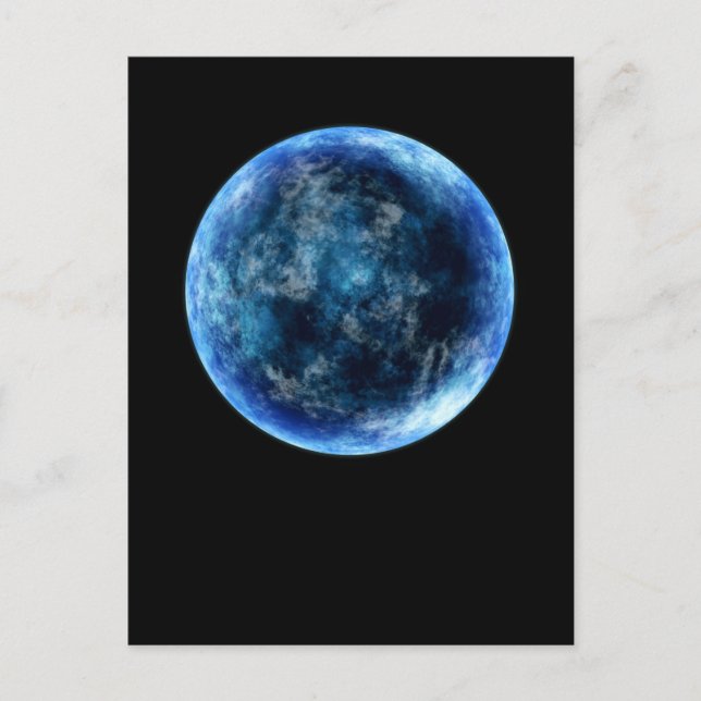 Carte Postale lune bleue (Devant)