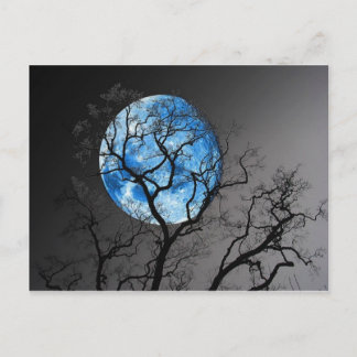 Carte Postale lune bleue