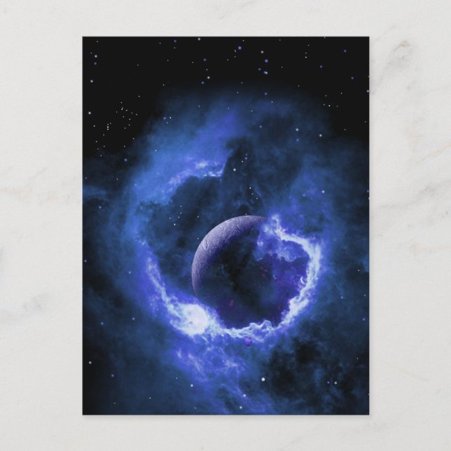 Carte Postale Lune bleue (Devant)