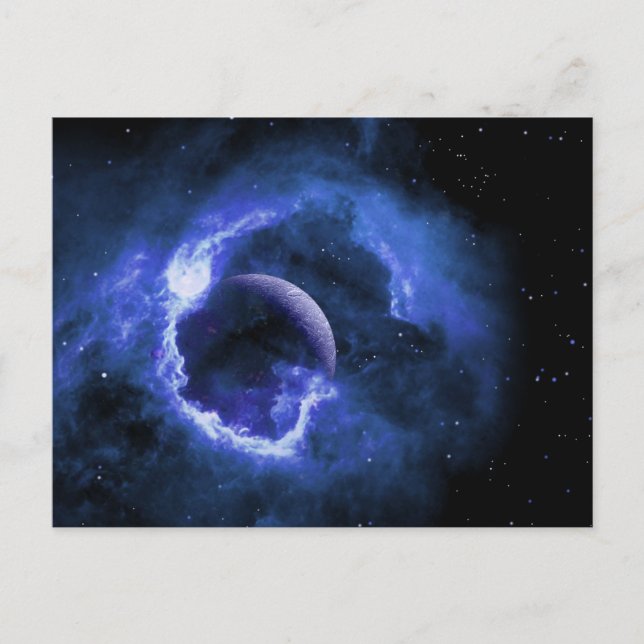 Carte Postale Lune bleue (Devant)