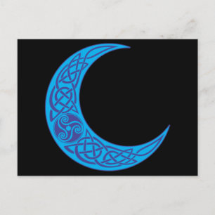 Carte Postale Lune bleue celtique
