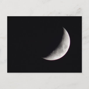 Carte Postale Lune de croissant de cirage