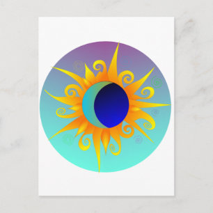 Carte Postale Lune de soleil