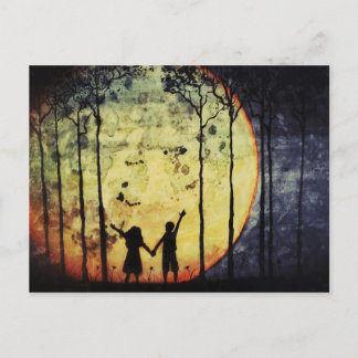 Carte Postale Lune Enfants