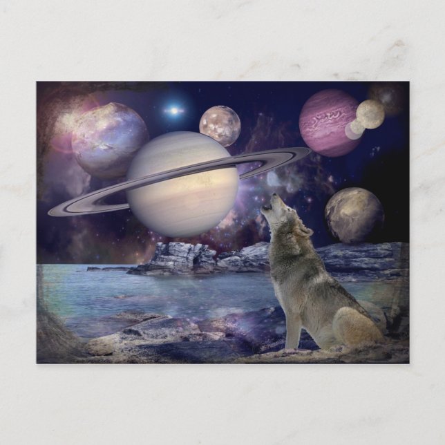 Carte Postale Lune frappée (Devant)