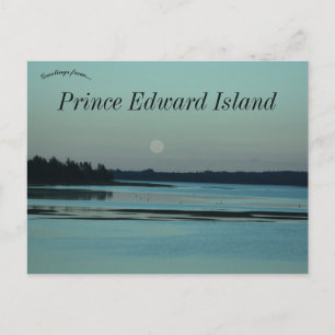 Carte Postale Lune sur Hérons Charlottetown Île-du-Prince-Édouar