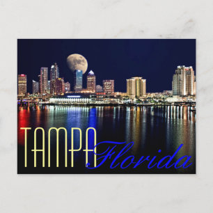 CARTE POSTALE LUNE SUR LA BAIE TAMPA !