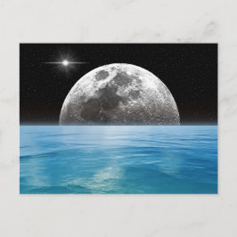 Carte Postale Lune sur l'océan