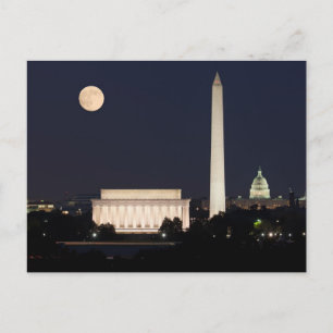 Carte Postale Lune sur Washington DC