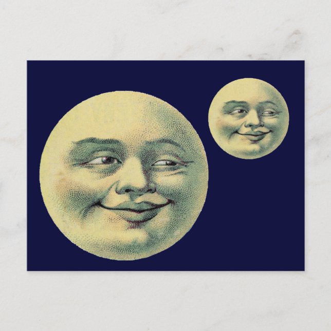 Carte Postale Lune vintage (Devant)