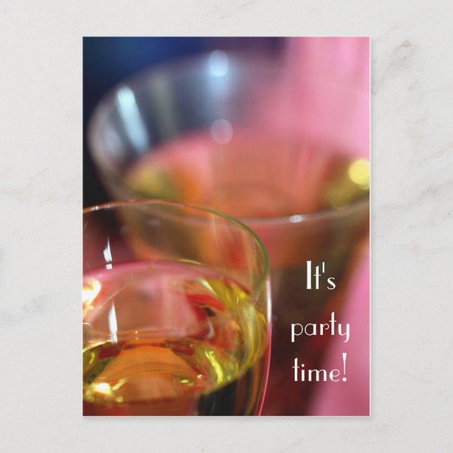 Carte postale Lunettes de Champagne - Vous êtes in (Devant)