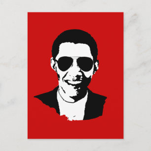 Carte Postale Lunettes de soleil Barack Obama