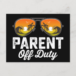 Carte Postale Lunettes De Soleil Parent Hors Service Dernier Jou