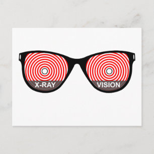 Carte postale Lunettes de vision à rayons X