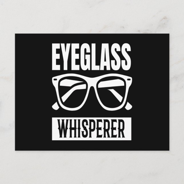Carte Postale Lunettes de Whisperer Optician Eyeglass (Devant)