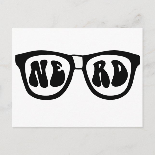 Carte Postale Lunettes nerd (Devant)