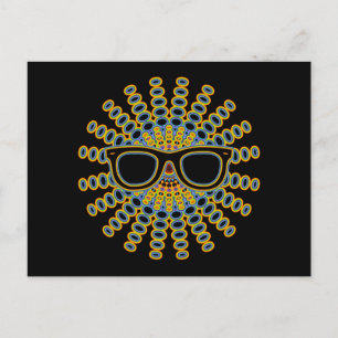 Carte Postale Lunettes Nerd ensoleillées + votre backgr. & idées