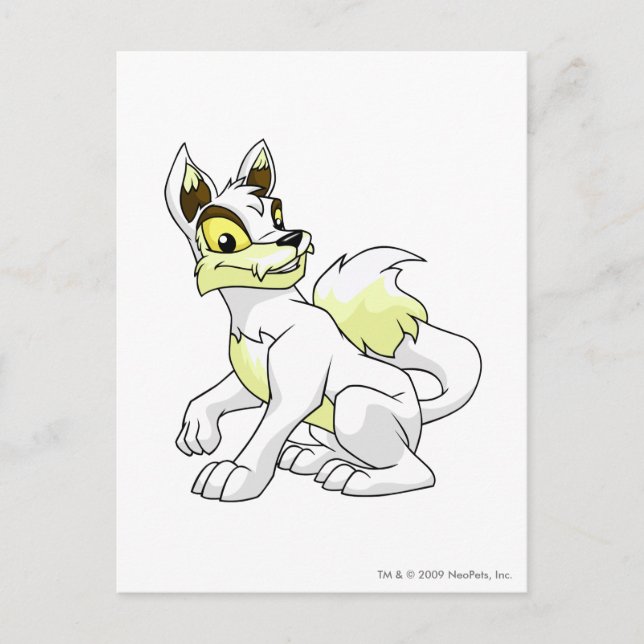 Carte Postale Lupe blanc (Devant)