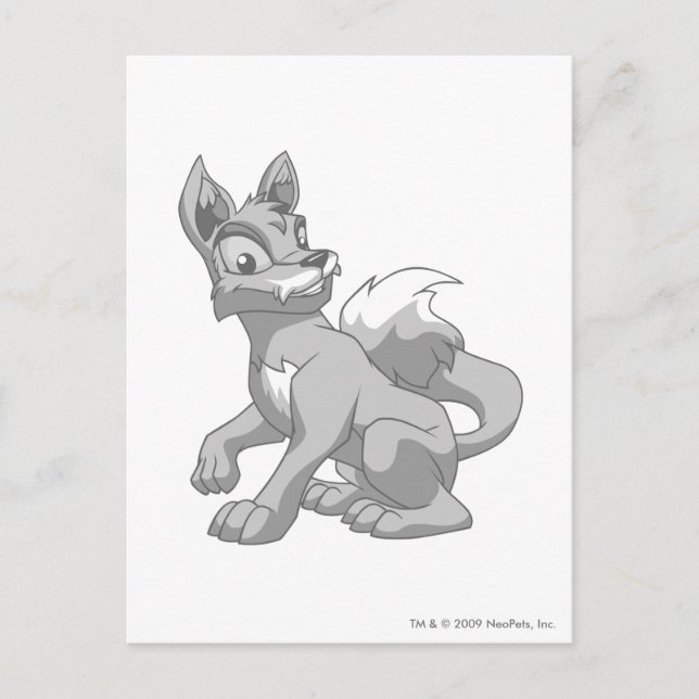 Carte Postale Lupe Silver (Devant)