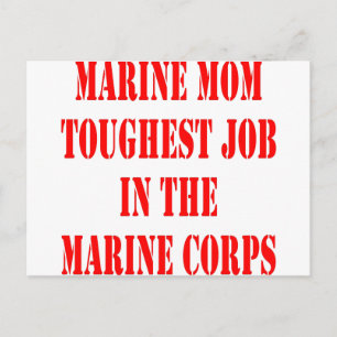 Carte Postale L'USMC MOM Travail le plus dur dans le Corps des M