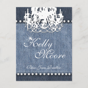 Carte Postale Lustre Denim 'n Diamants Jean Bleu