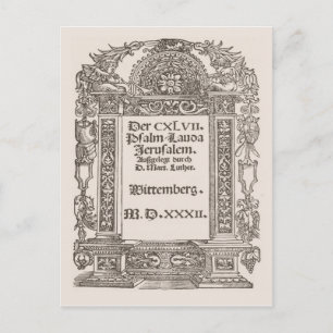 Carte Postale Luther, Wittemberg, 1532