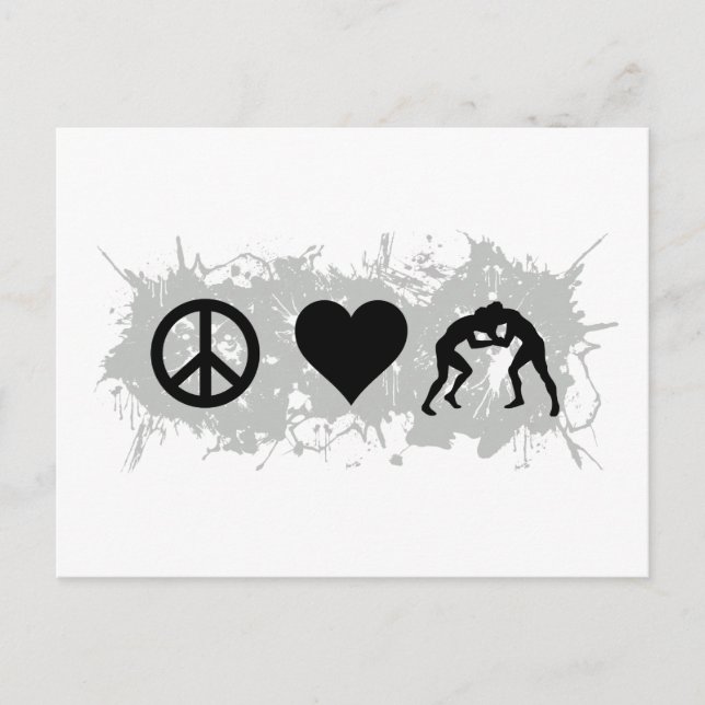 Carte Postale Lutte 1 (Devant)