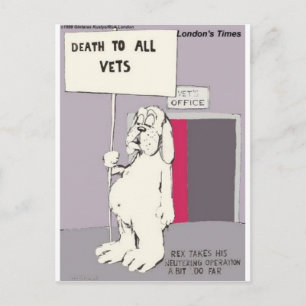 Carte Postale Lutte contre les chiens neutres Retour Dons amusan