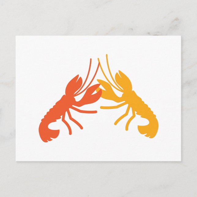 Carte Postale Lutte contre les écrevisses LOBSTER (Devant)