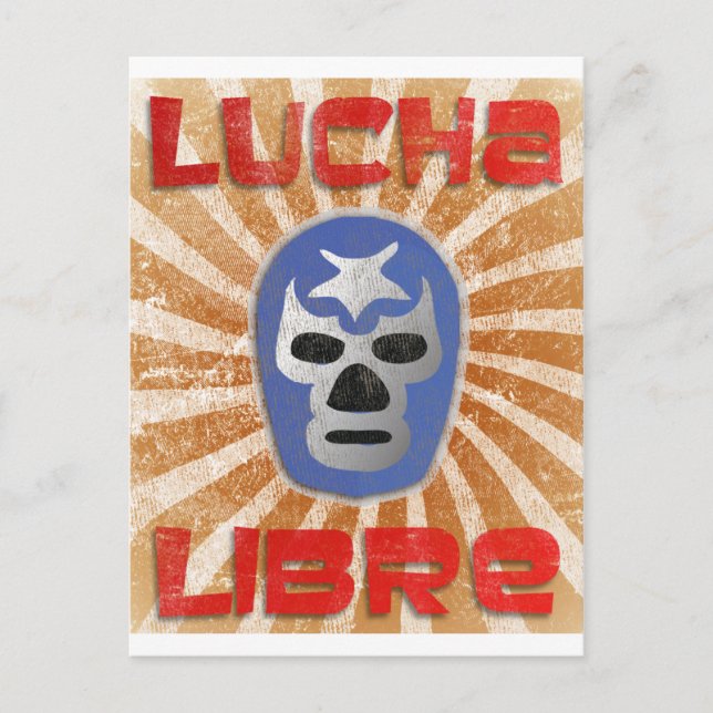 Carte Postale Lutte mexicaine Lucha Libre (Devant)