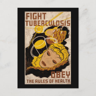 Carte Postale Lutter Contre La Tuberculose Obéir Aux Règles De S