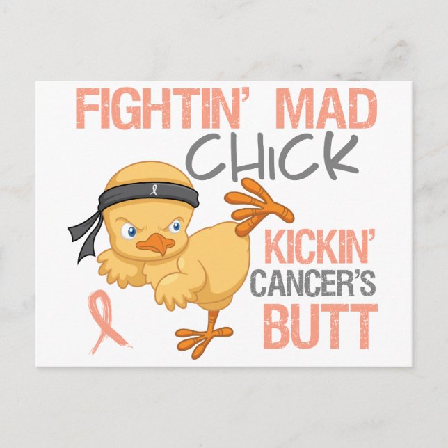 Carte Postale Lutter contre le cancer utérin des poulets (Devant)