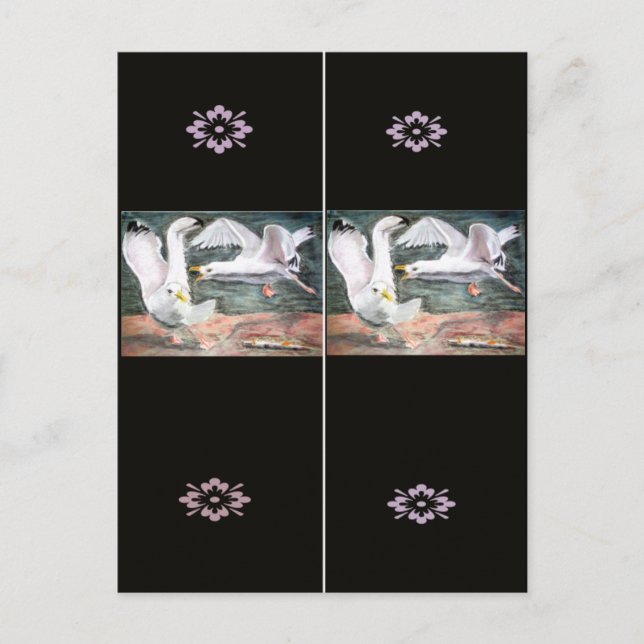 Carte Postale Lutter contre les mouettes Signet (Devant)