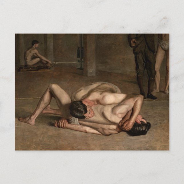 Carte Postale Lutteurs (Devant)