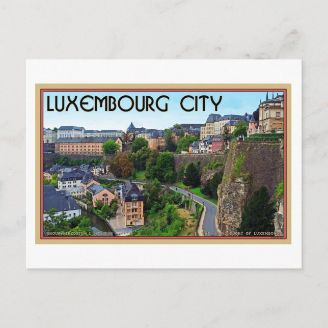 Carte Postale Luxembourg City (Devant)